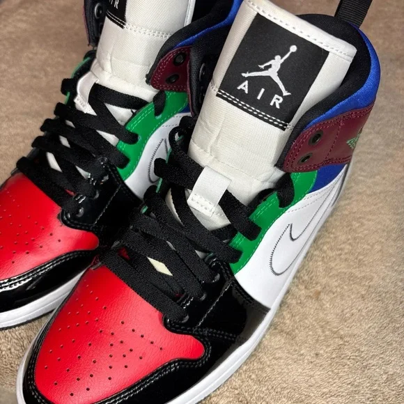 Size 8.5 - Air Jordan 1 SE Mid Multi-Color Women’s DB5454-001 - Picture 8 of 10